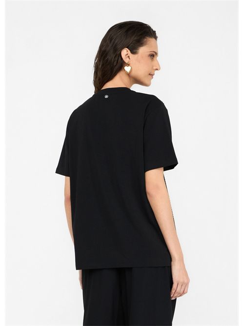 T-shirt con strass LIU JO | CF5072JS088/22222